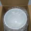 5 inch Orchid Pots with Holes for Repotting with Excellent Airflow and No Leaking, Set of 2, Decorative Orchid Planter with Air-Pruning, Plastic White Orchid Container with Saucers