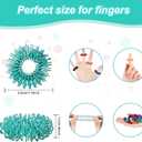 100 Pack Spiky Sensory Finger Rings, Acupressure Spiky Sensory Finger Rings for Adults, Silent Stress Reducer and Massager Fidget Ring for Anxiety for Men, Women(Classic Colors)