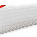 ZonLi Long Body Pillow for Adults, Firm Body Pillow with Adjustable Shredded Memory Foam, Soft Support for Side Sleepers, Pregnant Women, Washable Quilted, 20 x 54 Inch, White
