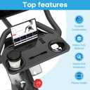 Desk Attachment for Peloton Bike+（Not Bike）, Tray Holder for Phone, Cup, Tablet, Ergonomic Platform Tray（Black）