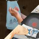 Blue Christmas Snowman Decor Kitchen Towels Set of 2, Winter Christmas Hand Towels for Bathroom, Blue Winter Xmas Tree Snowman Bird Dish Tea Towel for Kitchen, 16x24 Inch