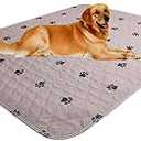 Washable Puppy Pads - Reusable, Super Absorbing, Waterproof Dog Pee Pads for Dog Bed Mat (24x48 Inch (Pack of 4))