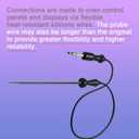 Oven Meat Probe DG32-00013A Length: 26 inches Food-Grade Silicone Cord | Stainless Steel Probe Material for Oven Meat Temperature Detection