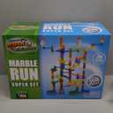 Marble Genius Marble Run - 150 Complete Pieces Maze Track Easter Toys for Adults, Teens, Toddlers & Kids Aged 4-8 Years Old, (85 Translucent Marbulous Pieces + 65 Glass-Marble Set), Super Set
