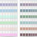 480 Pcs Sticky Index Tabs, Colored Book Sticky Tabs for Notebooks, Repositionable Page Tabs for Notebooks File Classification, 12 Colors (0.5×1inch)