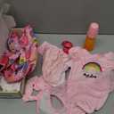 BABESIDE 11 PCS Reborn Baby Doll Clothes and Playset for 17-22 Inch Baby Doll Girl Outfits Accessories with Nursing Pad and Storage Bag, Pink