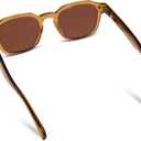 KIAURA Lautner Premium UV400 Polarized Sunglasses, XL & Original Sizes, Shape Memory Acetate Frames, Scratch-Resistant Lenses
