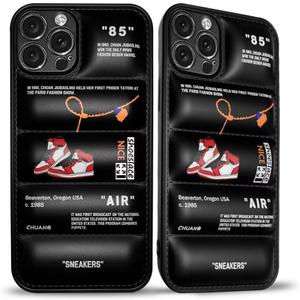 Cool Aesthetic Phone Case for iPhone 16 Case for Boys Men Drop-Resistant Lens Protection Red Basketball Sneaker Street Design Shockproof Designer Cases Compatible with iPhone 16 Case Black