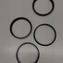 72.1mm to 66.6mm Car Wheel Hub Centric Rings Black Polycarbonate Wheels Center Shaft Shock Absorbing Hubrings 4 Pcs