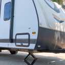 Kohree 7500lbs RV Stabilizer Leveling Scissor Jacks 24" for Travel Trailer Camper, Set of 1, Heavy Duty RV Stabilizer Jacks Kit with Crank Handle and Drill Bit, Black