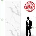 Marble Peel and Stick Waterproof Wall Paneling, 118" x 47" Carrara White Matte Finish Self-Adhesive Backsplash Tile Vinyl Wall Panel for Kitchen Bathroom Wall Decor, Covers 38.75 Sq. Ft.