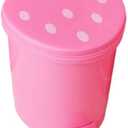 Waste Bin Garbage Can Trash Can Desktop Trash Can with Lid Strawberry Waste Bins for Desk Car Office Kitchen Garbage Basket for Room Decor Garbage Bin Trash Bin (Color : Pink, Size : Small)