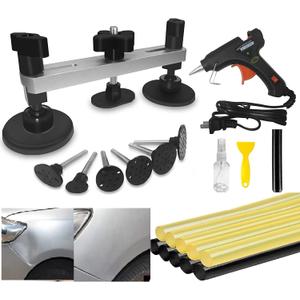 Auto Body Dent Puller Kit, Automotive Paintless Dent Repair Kit with Bridge Puller, Dent Puller Kit,Car Dent Removal Kit Powerfully Pops Car Dents and Other Metal Surface Dents (Dent Repair Kit)