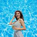 LYWYGG 7X5FT Swimming Pool Photography Backdrops Water Wave Ripple Newborn Child Baby Shower Birthday Party Background Photo Studio CP-220