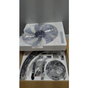 ZMISHIBO Low Profile Ceiling Fans with Lights and Remote, 20 Inch Flush Mount Ceiling Fan with Light, 3000K6000K Dimmable Fandelier LED Fan Light, 6 Wind Speeds Black Ceiling Fans for Bedroom