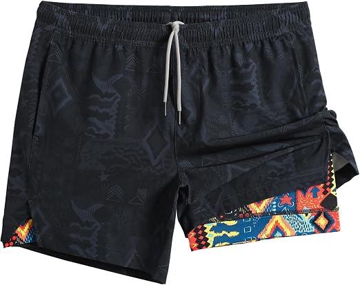 maamgic Mens 5" Gym Running Shorts for Men 2 in 1 Quick Dry Workout Athletic Shorts, XL