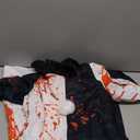 BICOPU Adult Black White Red Dress Womens Scary Killer Costume Horrible Movie Dresses Artthe Cosplay Halloween Outfits(White, S)