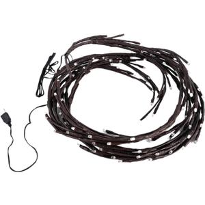 LED Vine Tree Branch Christmas Willow Vine Lights 72/144 LED Color Changing Christmas Lights with Remote 8 Modes Warm Light String Connectable USB Powered for Xmas Home