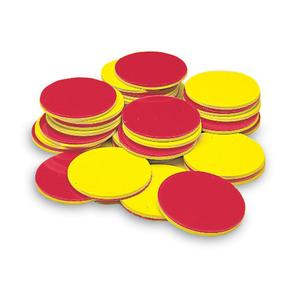 hand2mind Plastic Two-Color Counters, Red and Yellow Counters for Kids Math, Classroom Manipulatives for Elementary, Color Counters for Classroom, Plastic Bingo Chips, Counting Chips (Set of 200)