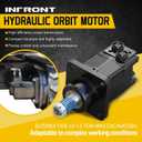 Hydraulic Drive Motor, Mini Excavator Attachments, with Displacement of 375 ml/rev, Torque Up to 570 Nm, Suitable for Use in Chinese-Made 1.0-1.5 Ton Excavators.
