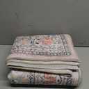 Washable Rug 4x6, Beige Area Rugs Non Slip, Indoor Low Pile Carpet with Rubber Backing for Living Room Kitchen Bathroom Entryway Office Bedroom