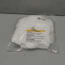 Geyoga 10 Pcs Baby Bibs 360 Rotate Baby Bandana Muslin Drool Bibs Petal Bibs Burp Gauze Cloths Absorbent Bib (Solid Pattern, White)