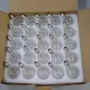 SUNSGNE Clear Globe G40 Bulbs Replacement Screw Base Light Bulbs 1.5-Inch, 5 Watt - Fits E12 and C7 Sockets, 25 Pack