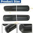 for Challenger Smoked Tail Light Covers Rear Light Guards Exterior Accessories for Dodge Challenger 2015-2024 Taillight Covers Rear Guard Trim Kit Exterior Frame (Smoke Black 4Pcs)