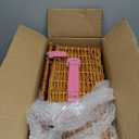 Wicker Picnic Basket for 4 with Waterproof Picnic Blanket and Insulated Cooler, Willow Hamper for Camping, Outdoors, Photoshoot, or a Birthday, Valentines Day, Wedding Gift, Pink
