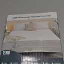 2 Pack Twin Waterproof Mattress Protector Deep Pocket Mattress Cover, Soft Breathable Mattress Pad, Fitted Noiseless Waterproof Bed Cover Stretch to 19"