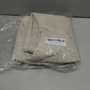 Set of 2 Textural Faux Linen Throw Cushion Pillow Covers Shams for Couch, Invisible Zipper, 23inches, Natural Linen