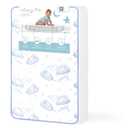 Dream On Me 2-in-1 Breathable Pocket Coils Inner Spring Portable Crib Mattress, Greenguard Gold and JPMA Certified, White
