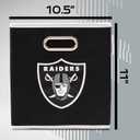 Franklin Sports NFL Storage Bins - Collapsible Cube Container + Basket - NFL Office, Bedroom + Living Room - 11"x11"