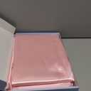 VACVELT 4pcs Extra Deep Pocket Satin Sheets Full Size Bed Set, Pink Satin Sheet Set Fit 18-24 Inch Deep Pocket Mattress, Silky & Luxury Satin Bedding Set Soft & Ultra Deep Fitted Sheet Set