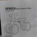 SEREED Colorful Lighting Baby Balance Bike, Toys for 1 Year Old Boys Girls, 12-24 Month Toddler Balance Bike with 4 Silence Wheels, First Birthday Gift (Pink)