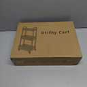 Laiensia 3-Tier Rolling Cart with Wheels, Multifunction Utility Storage Carts, Kitchen Storage Organizer, Mobile Shelving Unit for Bathroom, Laundry, with Classified Stickers, White