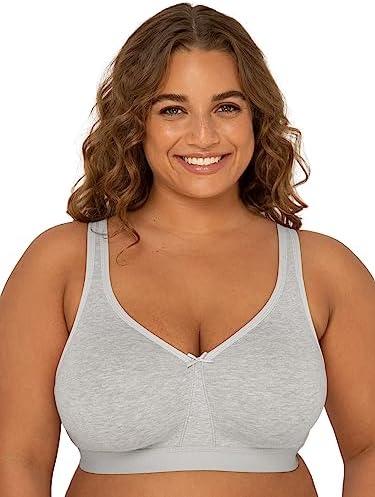 Fruit of the Loom Women's Fit for Me Collection: Plus-Size Wireless Bra - Soft Cotton Comfort & Support ( 38D )