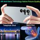 4 x TZGZT Camera Lens Protector for Samsung Galaxy S26 Ultra, One-piece Metal Manufacturing, Unbreakable Shatterproof, Screen Protector Tempered Glass Cover Accessories, Case Friendly-Blue