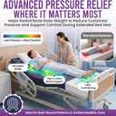ProHeal Hospital Bed Mattress for Pressure Redistribution - Multi-Tiered Die-Cut and Memory Foam Medical Mattress for Moderate to High Bedsore Treatment - Sloped Heel - 36" x 80" x 6"