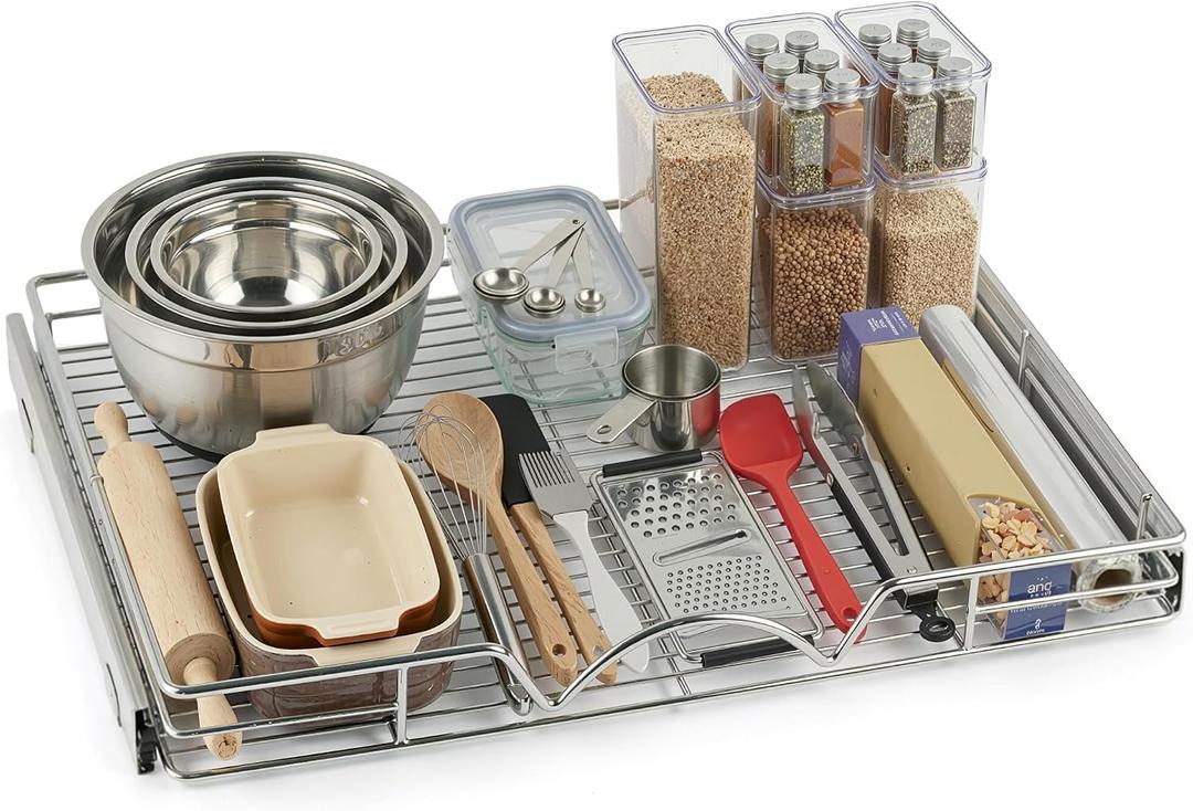 HOLDN’ STORAGE Heavy-Duty Pull Out Cabinet Organizer, 30”W x 21”D