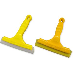 2Pcs Small Squeegee Silicone Blade & PU Blade,Window Tint Squeegee Mini Squeegee for Shower Glass Doors,Window,Mirrors,Car Window&Windshield