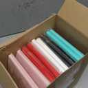 Estune Tree Small Notebooks Pen Leather Lined Pocket Subject Notebooks Hardcover Pocket Notepad Cute Ruled Leather Journals with Pen Holder for Men Women School Business, A6(Stylish Color,30 Set)