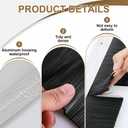 Frienda 2 Set Silver Door Brush Bottom Sweep Brush Weather Stripping Aluminum Door Seal with Screws for Gaps up to 1 Inch, for Home, Commercial Gate, Fill Gaps Dust, Debris (4 x 39.3 Inch)