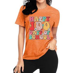 80s 90s Shirt for Women This is My 80's 90's Costume T-Shirt 80's 90's Vintage Music Party Short Sleeve Orange, M 