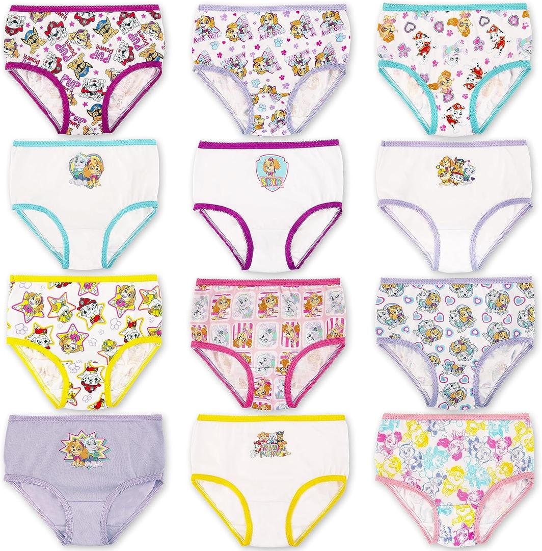 Paw Patrol Girls' 12-Days Advent Underwear to Make The Holidays and Potty Training Fun, 5t