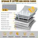 RV Cover 33-35ft, Travel Trailer Heavy Duty Thick 9 Layers Camper Cover