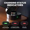 Wireless Charging Case Compatible with Ou-ra Ring Gen 4 Charger, 600mAh Portable Travel Ring Charger Fast Charging Dock with USB-C Cable (Size 9-Carbon)