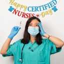 Firefairy Certified Nurses Day Banner, Certified Nurses Appreciation Party Decorations, Pre-strung