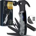Multitool Camping Accessories Stocking Stuffers for Men Dad Gifts, 13 In 1 Survival Multi Tools Hammer Christmas Cool Gadgets for Adults Him Boyfriend Husband Grandpa Women Birthday Valentines Fathers