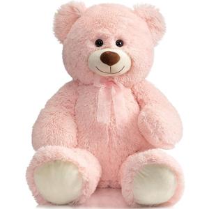 HollyHOME Big Teddy Bear Large Teddy Bear Stuffed Animal Birthday Valentines Day Plush for Kids and Girlfriend 36 inch Pink